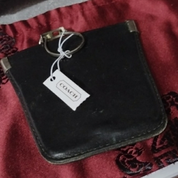 Vintage COACH Leather Change & KeyChain Mini - Picture 1 of 3